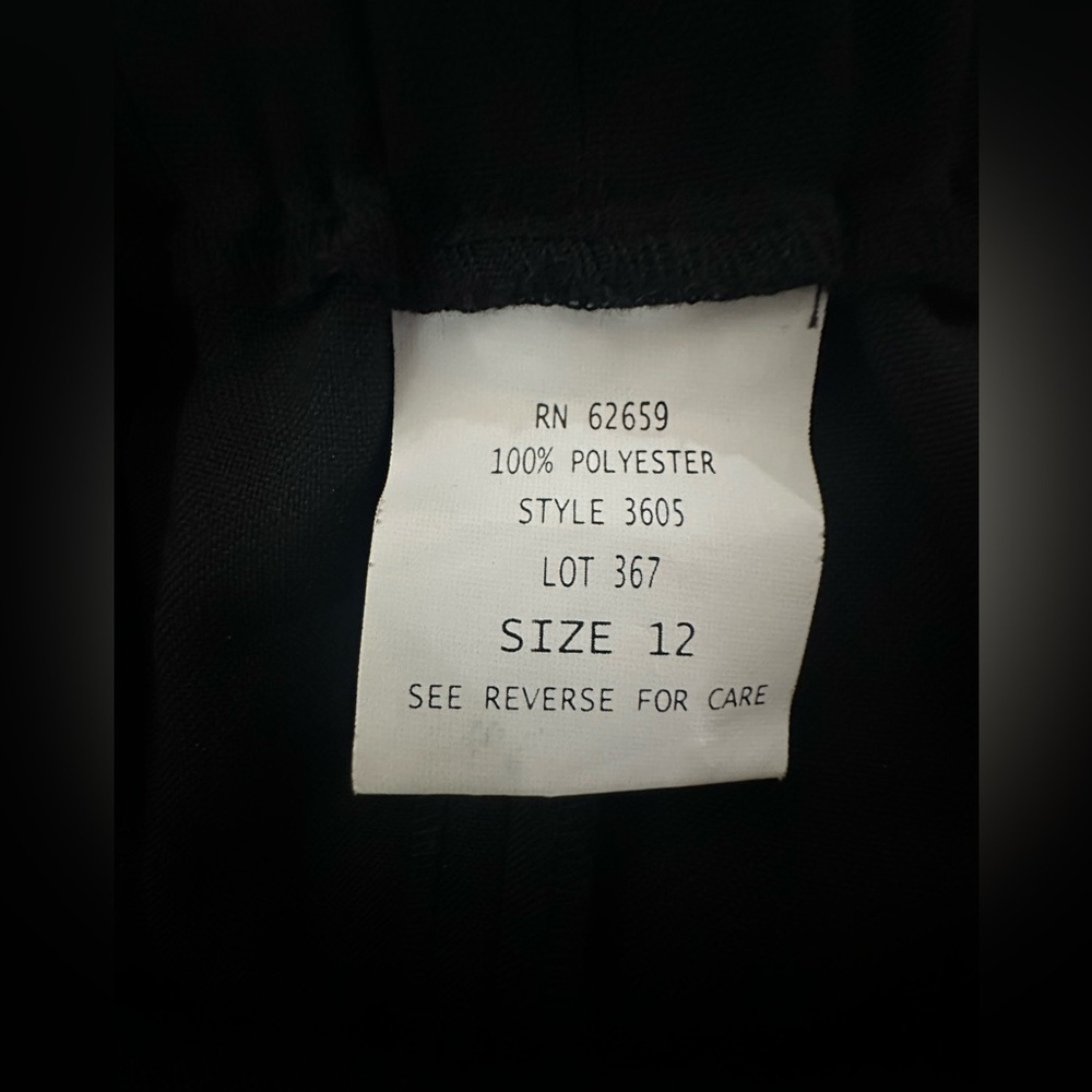 Classic Black Women's Midi Skirt size 12 - Picture 5 of 6